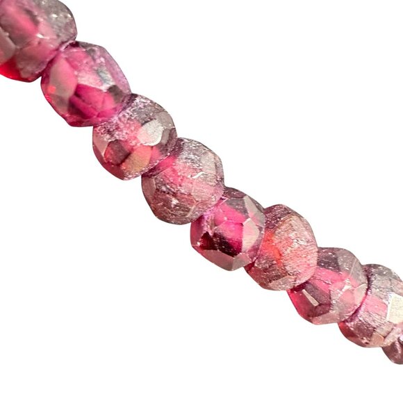 NWT Garnet Faceted Beaded Necklace Bohemian Boho Natural - Picture 4 of 6